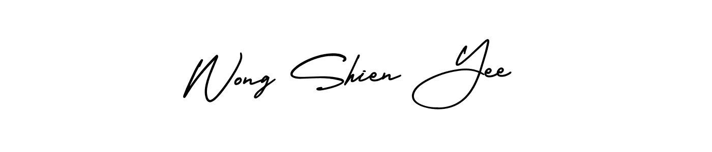 It looks lik you need a new signature style for name Wong Shien Yee. Design unique handwritten (AmerikaSignatureDemo-Regular) signature with our free signature maker in just a few clicks. Wong Shien Yee signature style 3 images and pictures png