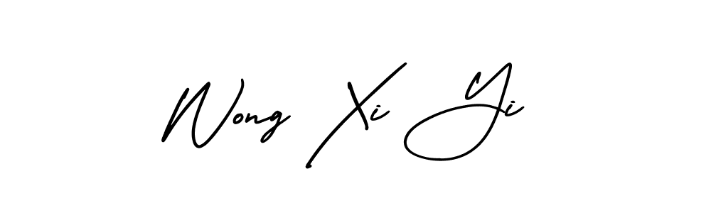 Make a short Wong Xi Yi signature style. Manage your documents anywhere anytime using AmerikaSignatureDemo-Regular. Create and add eSignatures, submit forms, share and send files easily. Wong Xi Yi signature style 3 images and pictures png