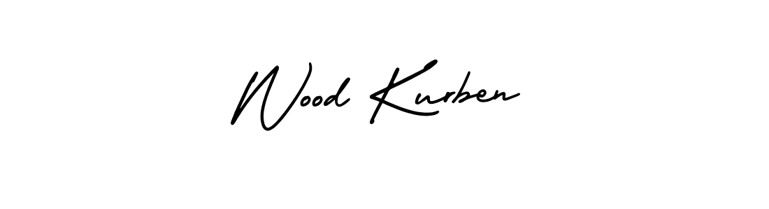 How to make Wood Kurben name signature. Use AmerikaSignatureDemo-Regular style for creating short signs online. This is the latest handwritten sign. Wood Kurben signature style 3 images and pictures png