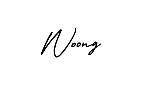 Use a signature maker to create a handwritten signature online. With this signature software, you can design (AmerikaSignatureDemo-Regular) your own signature for name Woong. Woong signature style 3 images and pictures png