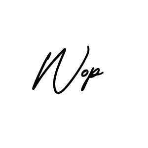 You should practise on your own different ways (AmerikaSignatureDemo-Regular) to write your name (Wop) in signature. don't let someone else do it for you. Wop signature style 3 images and pictures png