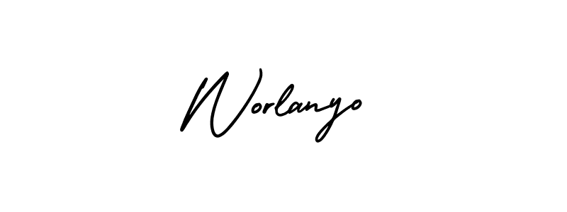 How to make Worlanyo signature? AmerikaSignatureDemo-Regular is a professional autograph style. Create handwritten signature for Worlanyo name. Worlanyo signature style 3 images and pictures png