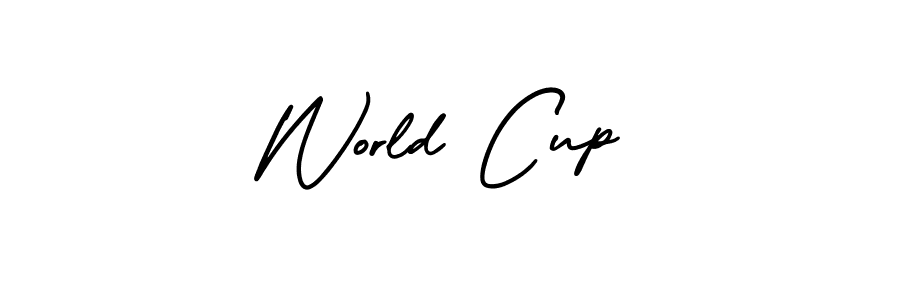 Similarly AmerikaSignatureDemo-Regular is the best handwritten signature design. Signature creator online .You can use it as an online autograph creator for name World Cup. World Cup signature style 3 images and pictures png