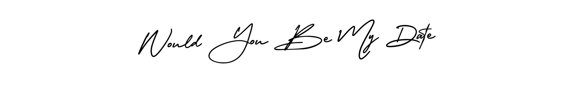 Here are the top 10 professional signature styles for the name Would You Be My Date. These are the best autograph styles you can use for your name. Would You Be My Date signature style 3 images and pictures png