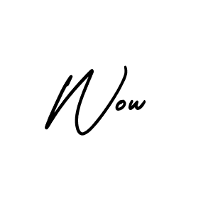 Design your own signature with our free online signature maker. With this signature software, you can create a handwritten (AmerikaSignatureDemo-Regular) signature for name Wow. Wow signature style 3 images and pictures png