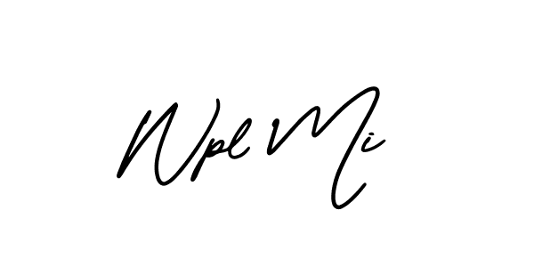 Make a beautiful signature design for name Wpl Mi. With this signature (AmerikaSignatureDemo-Regular) style, you can create a handwritten signature for free. Wpl Mi signature style 3 images and pictures png