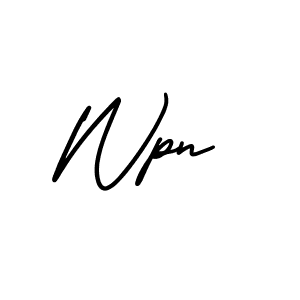 Design your own signature with our free online signature maker. With this signature software, you can create a handwritten (AmerikaSignatureDemo-Regular) signature for name Wpn. Wpn signature style 3 images and pictures png