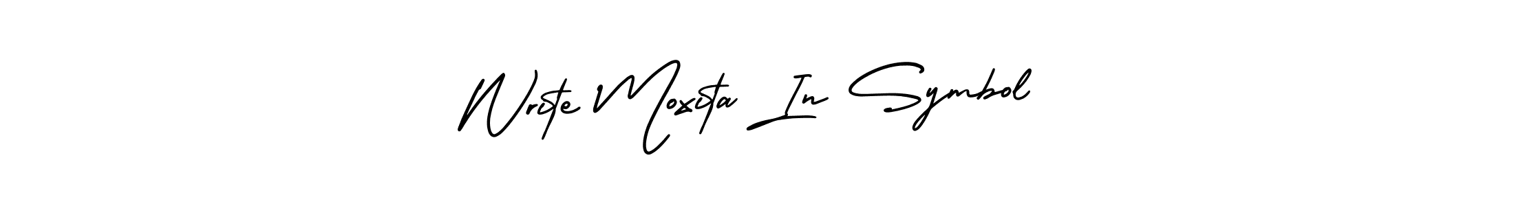 Make a beautiful signature design for name Write Moxita In Symbol. With this signature (AmerikaSignatureDemo-Regular) style, you can create a handwritten signature for free. Write Moxita In Symbol signature style 3 images and pictures png