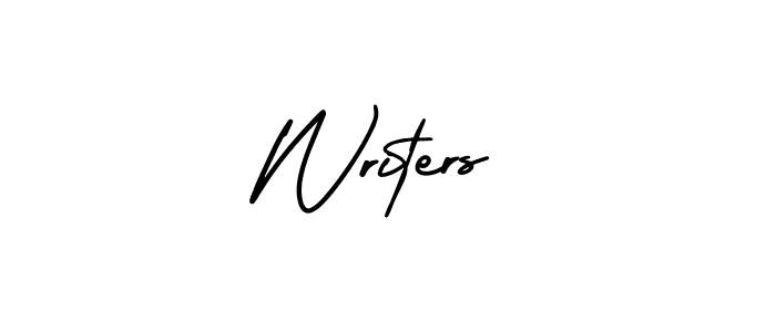 How to make Writers name signature. Use AmerikaSignatureDemo-Regular style for creating short signs online. This is the latest handwritten sign. Writers signature style 3 images and pictures png