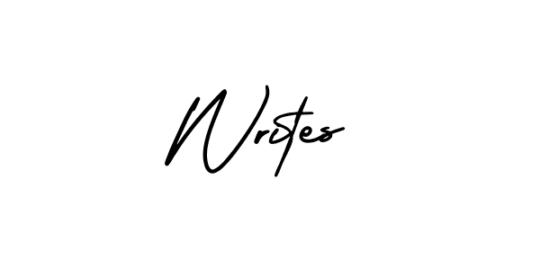 How to make Writes name signature. Use AmerikaSignatureDemo-Regular style for creating short signs online. This is the latest handwritten sign. Writes signature style 3 images and pictures png