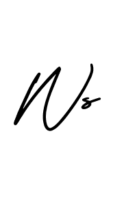 AmerikaSignatureDemo-Regular is a professional signature style that is perfect for those who want to add a touch of class to their signature. It is also a great choice for those who want to make their signature more unique. Get Ws name to fancy signature for free. Ws signature style 3 images and pictures png