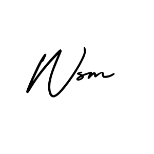 This is the best signature style for the Wsm name. Also you like these signature font (AmerikaSignatureDemo-Regular). Mix name signature. Wsm signature style 3 images and pictures png