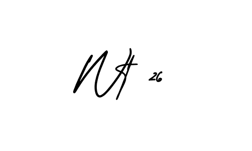 Design your own signature with our free online signature maker. With this signature software, you can create a handwritten (AmerikaSignatureDemo-Regular) signature for name Wt 26. Wt 26 signature style 3 images and pictures png