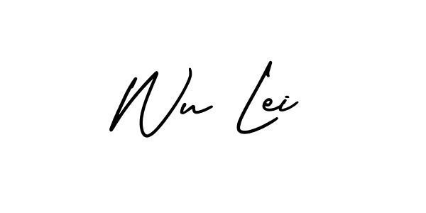 How to make Wu Lei signature? AmerikaSignatureDemo-Regular is a professional autograph style. Create handwritten signature for Wu Lei name. Wu Lei signature style 3 images and pictures png