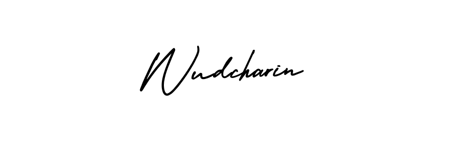Check out images of Autograph of Wudcharin name. Actor Wudcharin Signature Style. AmerikaSignatureDemo-Regular is a professional sign style online. Wudcharin signature style 3 images and pictures png