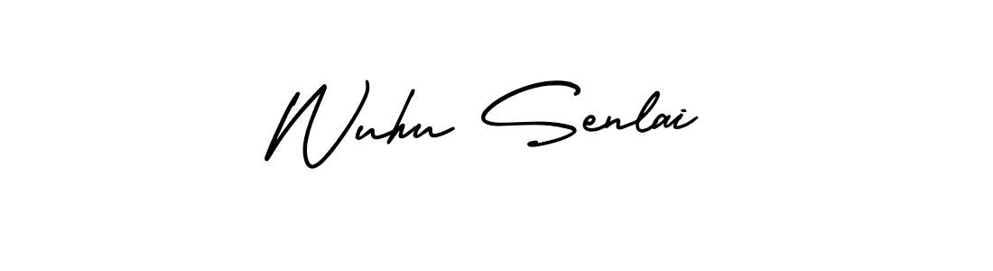 if you are searching for the best signature style for your name Wuhu Senlai. so please give up your signature search. here we have designed multiple signature styles  using AmerikaSignatureDemo-Regular. Wuhu Senlai signature style 3 images and pictures png