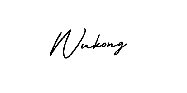 This is the best signature style for the Wukong name. Also you like these signature font (AmerikaSignatureDemo-Regular). Mix name signature. Wukong signature style 3 images and pictures png