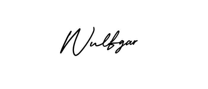 The best way (AmerikaSignatureDemo-Regular) to make a short signature is to pick only two or three words in your name. The name Wulfgar include a total of six letters. For converting this name. Wulfgar signature style 3 images and pictures png