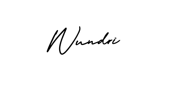 Wundri stylish signature style. Best Handwritten Sign (AmerikaSignatureDemo-Regular) for my name. Handwritten Signature Collection Ideas for my name Wundri. Wundri signature style 3 images and pictures png