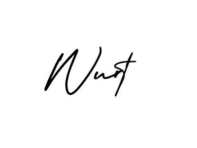 Wurt stylish signature style. Best Handwritten Sign (AmerikaSignatureDemo-Regular) for my name. Handwritten Signature Collection Ideas for my name Wurt. Wurt signature style 3 images and pictures png