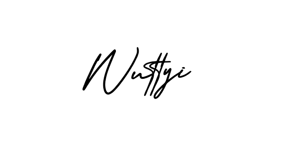 Once you've used our free online signature maker to create your best signature AmerikaSignatureDemo-Regular style, it's time to enjoy all of the benefits that Wuttyi name signing documents. Wuttyi signature style 3 images and pictures png