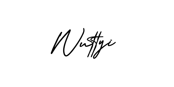 Best and Professional Signature Style for Wuttyi. AmerikaSignatureDemo-Regular Best Signature Style Collection. Wuttyi signature style 3 images and pictures png