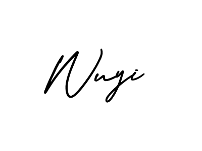 Use a signature maker to create a handwritten signature online. With this signature software, you can design (AmerikaSignatureDemo-Regular) your own signature for name Wuyi. Wuyi signature style 3 images and pictures png