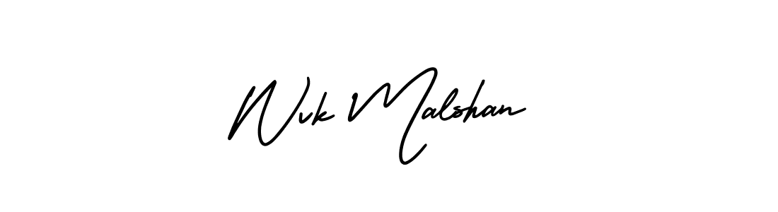 Also You can easily find your signature by using the search form. We will create Wvk Malshan name handwritten signature images for you free of cost using AmerikaSignatureDemo-Regular sign style. Wvk Malshan signature style 3 images and pictures png
