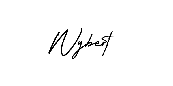 Wybert stylish signature style. Best Handwritten Sign (AmerikaSignatureDemo-Regular) for my name. Handwritten Signature Collection Ideas for my name Wybert. Wybert signature style 3 images and pictures png