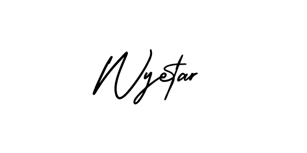 You can use this online signature creator to create a handwritten signature for the name Wyetar. This is the best online autograph maker. Wyetar signature style 3 images and pictures png