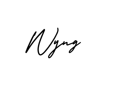 Also we have Wyng name is the best signature style. Create professional handwritten signature collection using AmerikaSignatureDemo-Regular autograph style. Wyng signature style 3 images and pictures png