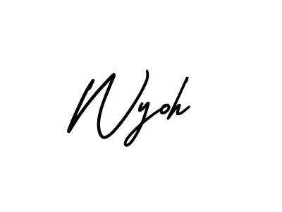 Also You can easily find your signature by using the search form. We will create Wyoh name handwritten signature images for you free of cost using AmerikaSignatureDemo-Regular sign style. Wyoh signature style 3 images and pictures png