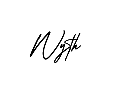 Make a beautiful signature design for name Wyth. With this signature (AmerikaSignatureDemo-Regular) style, you can create a handwritten signature for free. Wyth signature style 3 images and pictures png