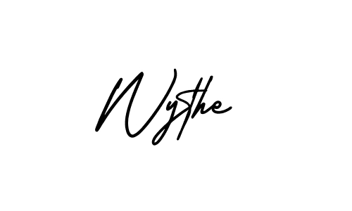 AmerikaSignatureDemo-Regular is a professional signature style that is perfect for those who want to add a touch of class to their signature. It is also a great choice for those who want to make their signature more unique. Get Wythe name to fancy signature for free. Wythe signature style 3 images and pictures png
