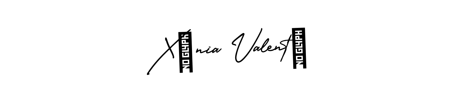 Make a beautiful signature design for name Xènia Valentí. With this signature (AmerikaSignatureDemo-Regular) style, you can create a handwritten signature for free. Xènia Valentí signature style 3 images and pictures png