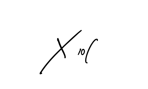 You should practise on your own different ways (AmerikaSignatureDemo-Regular) to write your name (X 10() in signature. don't let someone else do it for you. X 10( signature style 3 images and pictures png