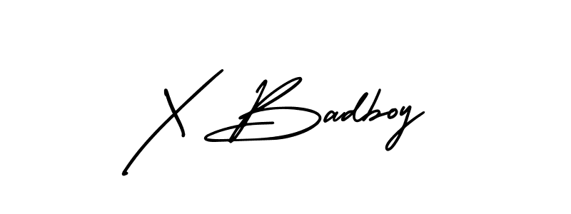 Make a beautiful signature design for name X Badboy. With this signature (AmerikaSignatureDemo-Regular) style, you can create a handwritten signature for free. X Badboy signature style 3 images and pictures png