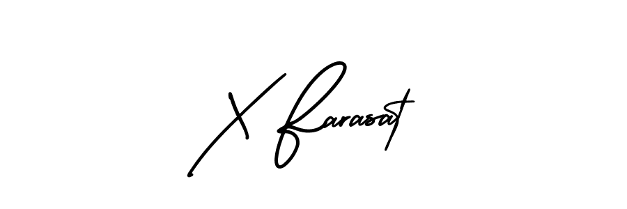 How to make X Farasat signature? AmerikaSignatureDemo-Regular is a professional autograph style. Create handwritten signature for X Farasat name. X Farasat signature style 3 images and pictures png