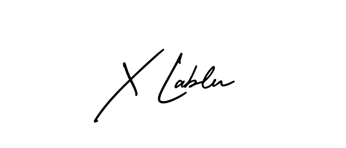 Best and Professional Signature Style for X Lablu. AmerikaSignatureDemo-Regular Best Signature Style Collection. X Lablu signature style 3 images and pictures png