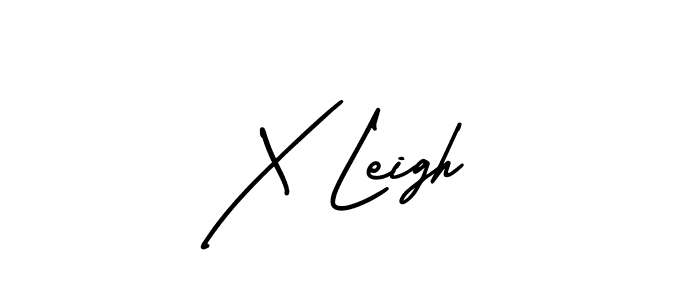 Also we have X Leigh name is the best signature style. Create professional handwritten signature collection using AmerikaSignatureDemo-Regular autograph style. X Leigh signature style 3 images and pictures png