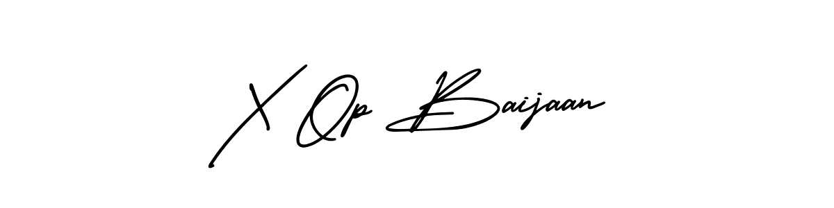 Create a beautiful signature design for name X Op Baijaan. With this signature (AmerikaSignatureDemo-Regular) fonts, you can make a handwritten signature for free. X Op Baijaan signature style 3 images and pictures png