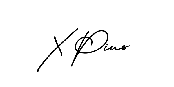 if you are searching for the best signature style for your name X Pius. so please give up your signature search. here we have designed multiple signature styles  using AmerikaSignatureDemo-Regular. X Pius signature style 3 images and pictures png