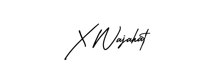 It looks lik you need a new signature style for name X Wajahat. Design unique handwritten (AmerikaSignatureDemo-Regular) signature with our free signature maker in just a few clicks. X Wajahat signature style 3 images and pictures png