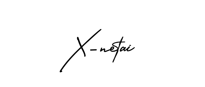 Similarly AmerikaSignatureDemo-Regular is the best handwritten signature design. Signature creator online .You can use it as an online autograph creator for name X-netai. X-netai signature style 3 images and pictures png