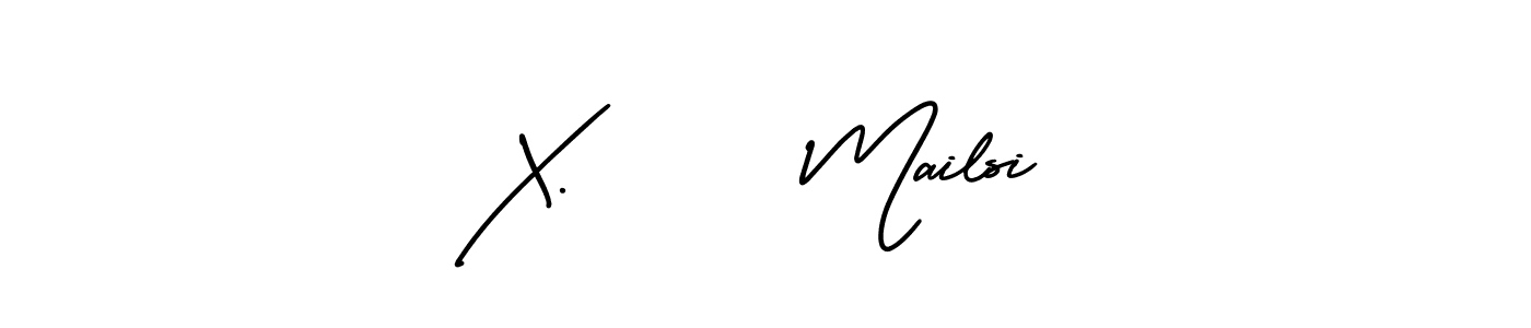 Also we have X.      Mailsi name is the best signature style. Create professional handwritten signature collection using AmerikaSignatureDemo-Regular autograph style. X.      Mailsi signature style 3 images and pictures png