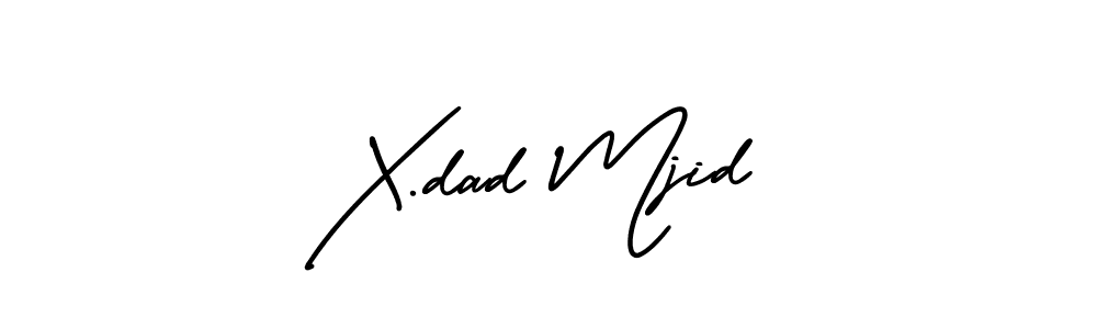 It looks lik you need a new signature style for name X.dad Mjid. Design unique handwritten (AmerikaSignatureDemo-Regular) signature with our free signature maker in just a few clicks. X.dad Mjid signature style 3 images and pictures png