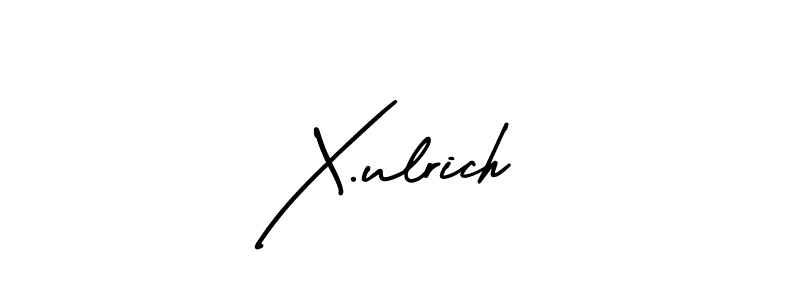 X.ulrich stylish signature style. Best Handwritten Sign (AmerikaSignatureDemo-Regular) for my name. Handwritten Signature Collection Ideas for my name X.ulrich. X.ulrich signature style 3 images and pictures png