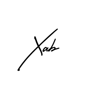 Xab stylish signature style. Best Handwritten Sign (AmerikaSignatureDemo-Regular) for my name. Handwritten Signature Collection Ideas for my name Xab. Xab signature style 3 images and pictures png