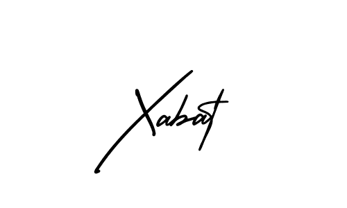 Use a signature maker to create a handwritten signature online. With this signature software, you can design (AmerikaSignatureDemo-Regular) your own signature for name Xabat. Xabat signature style 3 images and pictures png