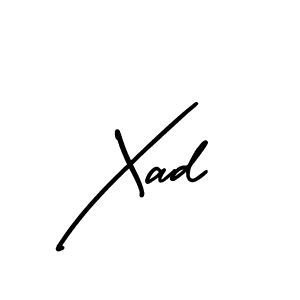 Design your own signature with our free online signature maker. With this signature software, you can create a handwritten (AmerikaSignatureDemo-Regular) signature for name Xad. Xad signature style 3 images and pictures png